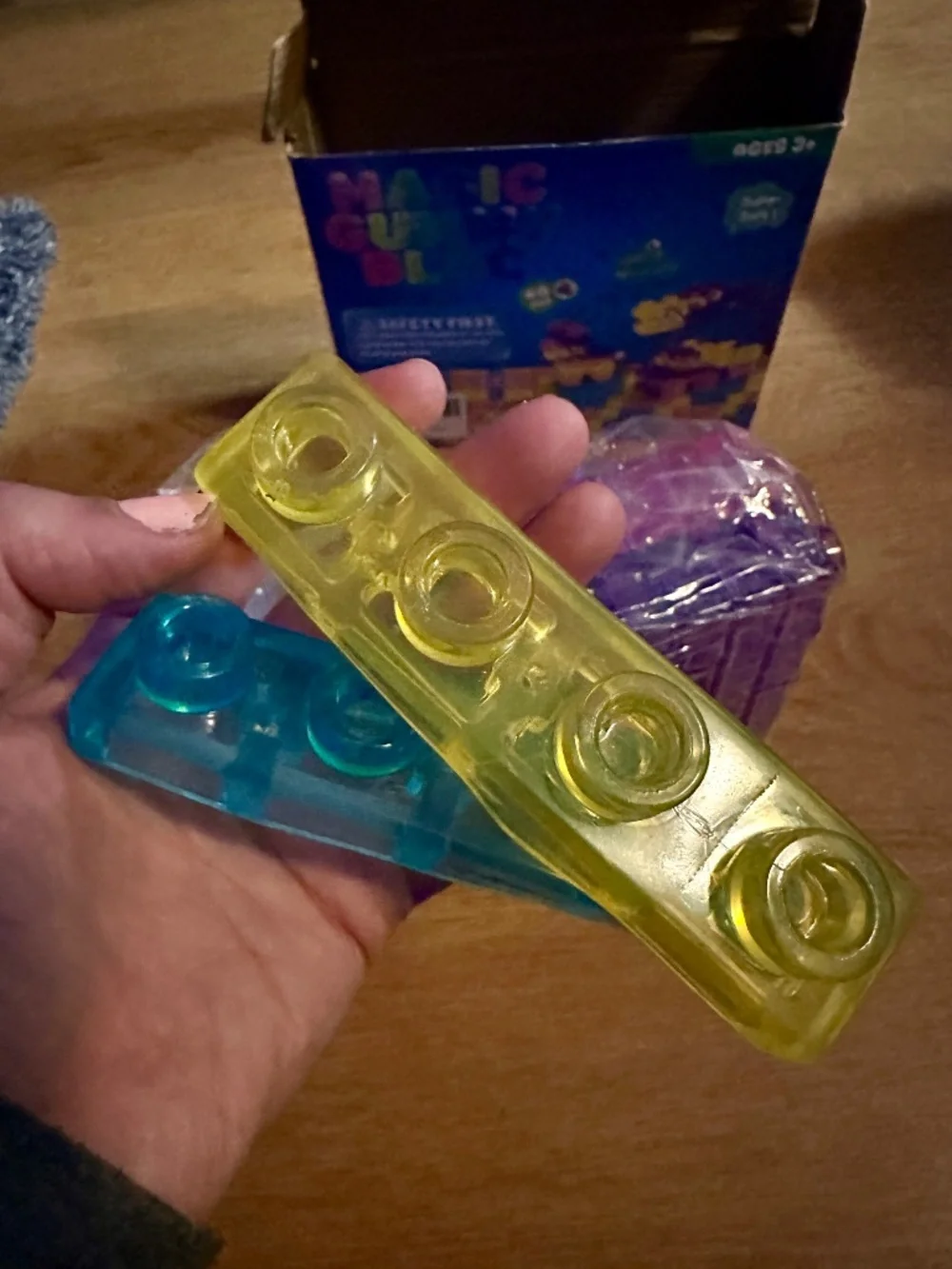 NWT Magic Gummy Bloc 40-Piece Soft Jelly Building Blocks Sensory Toy Ages 3+